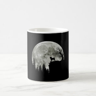 Pug Standing On Mountain Moonlight Halloween Coffee Mug