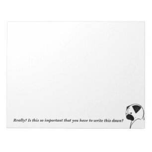 Pug Stink Eye Notepad