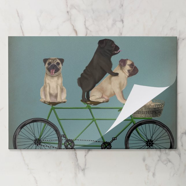 Pug Tandem Paper Pad (Folded)