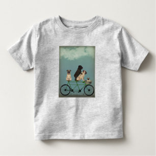 Pug Tandem Toddler T-shirt