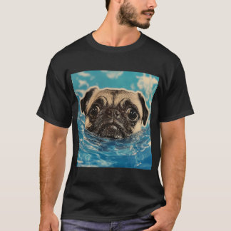 Pug teapup and tea leaves T-Shirt