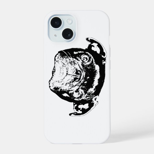 Pug  Tech Shell Iphone Case (Back)