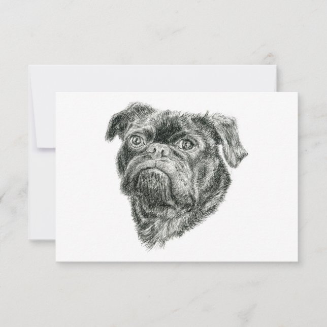Pug Thank You Card (Front)