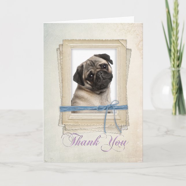 Pug Thank You Card (Front)