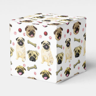 Pug Themed Favor Boxes