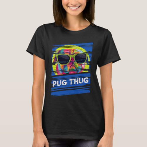 Pug Thug Dutch Bulldog Animal Pun Pug Owner Animal T_Shirt