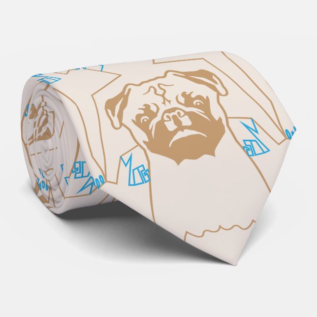 Pug Tie (Rolled)