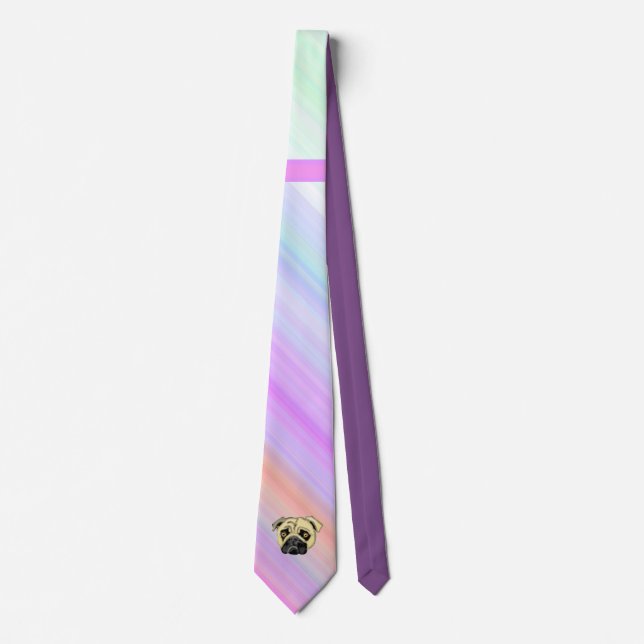 Pug Tie Pink (Front)