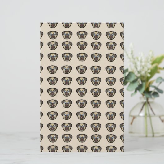 pug tile bg (Standing Front)