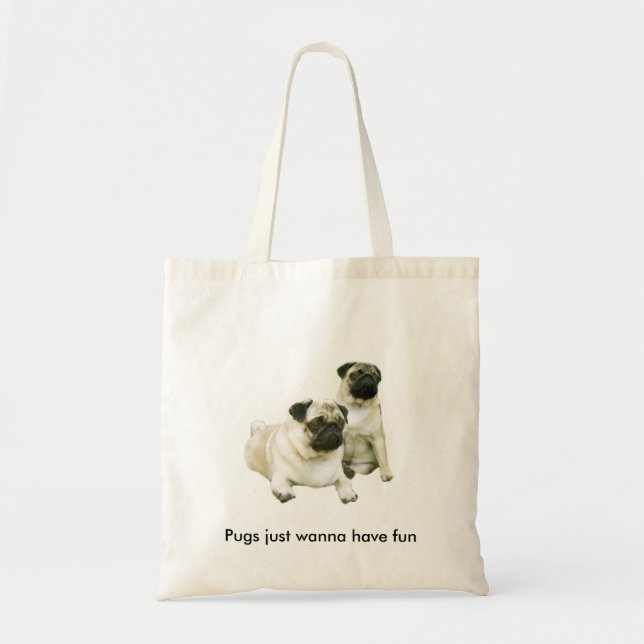 Pug Tote Bag (Front)