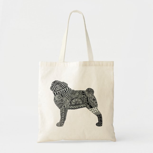 pug tote bag (Front)