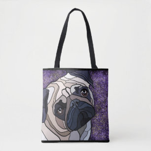 pug tote bag