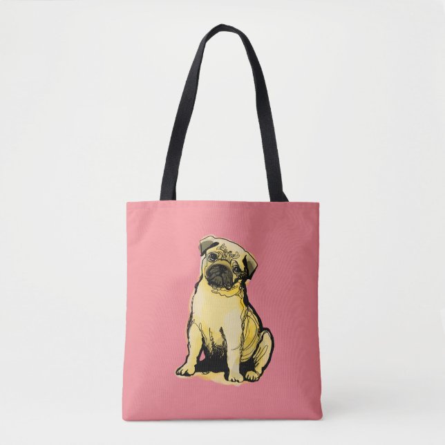 Pug Tote Bag (Front)
