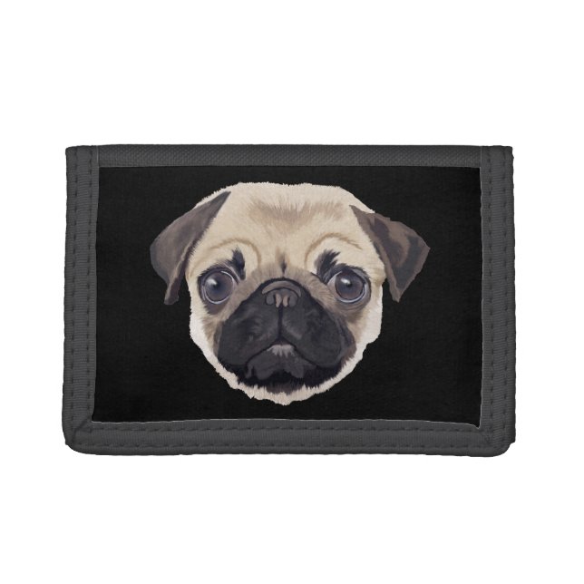 Pug Trifold Wallet (Front)