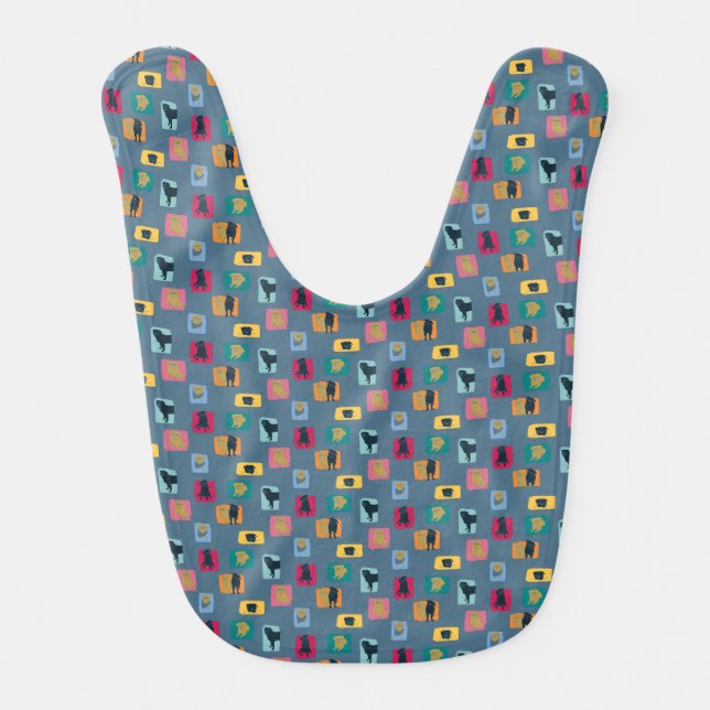 Pug Trouble Burp Cloth (Front)