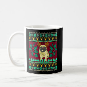 Pug Ugly Christmas Sweater Style For Pugly Lovers Coffee Mug