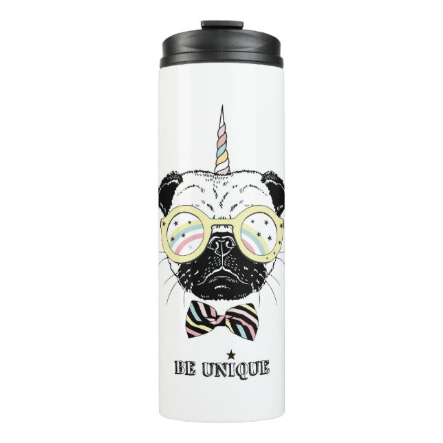 Pug Unicorn | Be Unique Thermal Tumbler (Front)