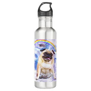 Pug unicorn - Cute pugicorn                        Stainless Steel Water Bottle
