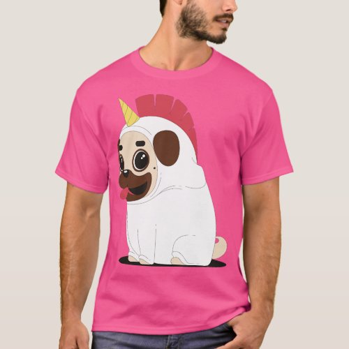 Pug Unicorn T_Shirt