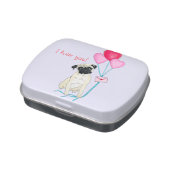 Pug Valentine Jelly Belly Candy Tin (Side)