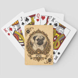 Pug, Vintage Heritage Dog Poker Cards