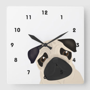 Pug Wall Clock