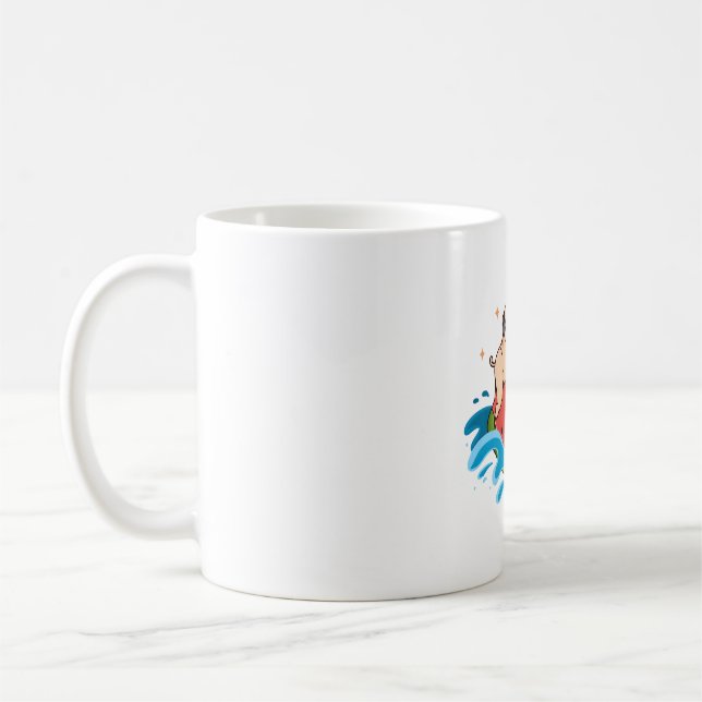Pug Watermelon  Coffee Mug (Left)