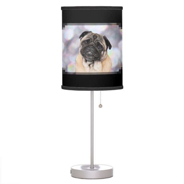 pug table lamp