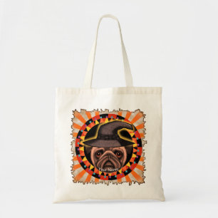Pug Witch Tote Bag