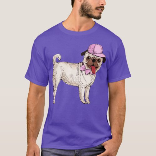 Pug With Cap T_Shirt