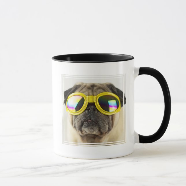 Pug with Goggles Mug (Right)