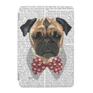 Pug with Red Spotted Bow Tie iPad Mini Cover