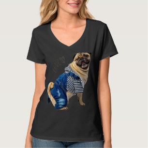 Pug Women Men Pug Mom Dad Life Love Dog Pet 12 T-Shirt
