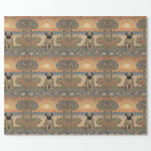 Pug Wrapping Paper 