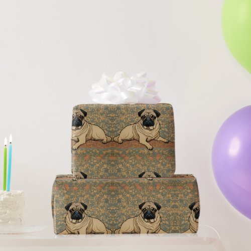 Pug Wrapping Paper 