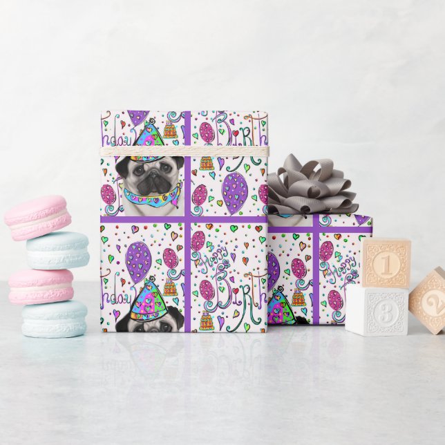 PUG WRAPPING PAPER (Baby Shower)