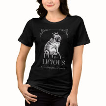 Pug-y-licious Pug Dog Mom Black
