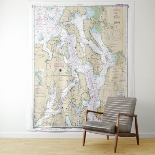 Puget Sound_Northern Part Nautical Chart 18441 Tapestry