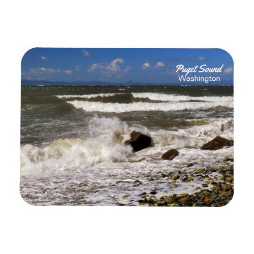 Puget Sound Washington Seascape Photo Magnet