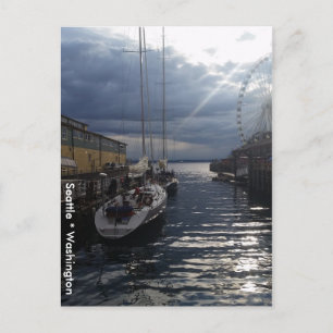 Puget Sound Waterfront Seattle Washington Postcard