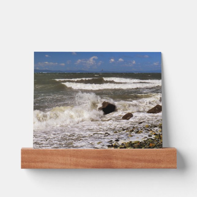 Puget Sound Waves Beach Photo Picture Ledge (Front)