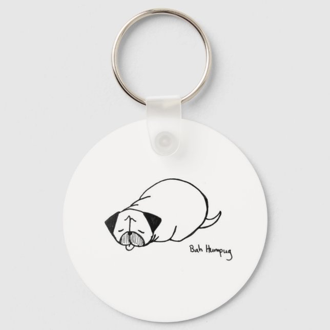Puggerpillar Keychain (Front)