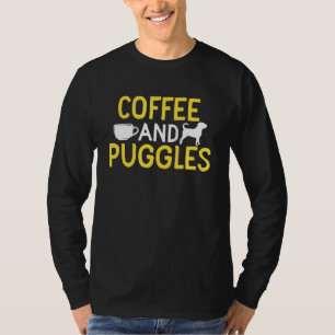 Puggle And Coffee  Graphic Women Men Kids Puggle 1 T-Shirt
