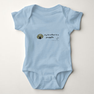 puggle baby bodysuit