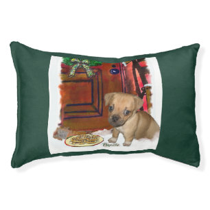 Puggle Christmas Pet Bed