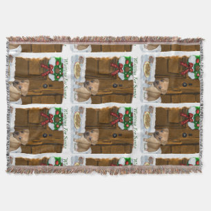 Puggle Christmas Throw Blanket