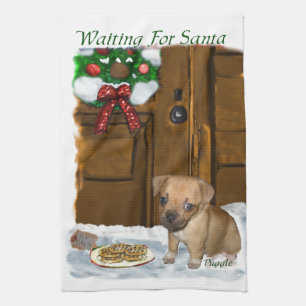 Puggle Christmas Towel