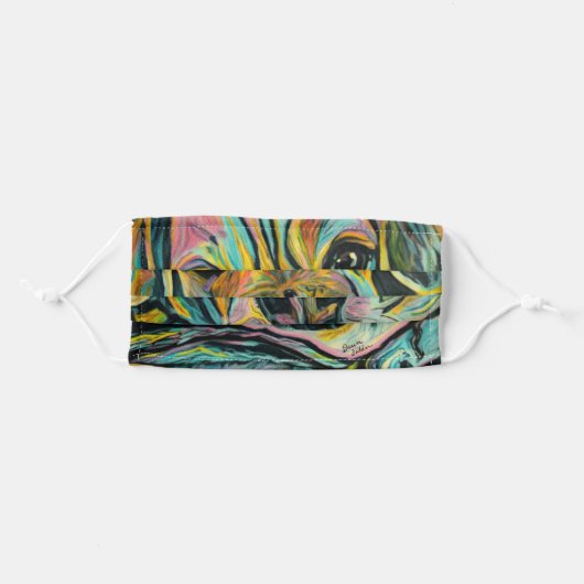 Puggle Custom Art Face Mask (Front, Folded)