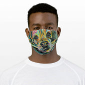 Puggle Custom Art Face Mask (Worn)