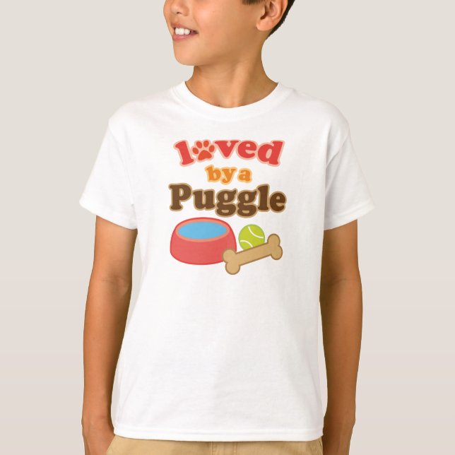 Puggle Dog Breed Gift T-Shirt (Front)